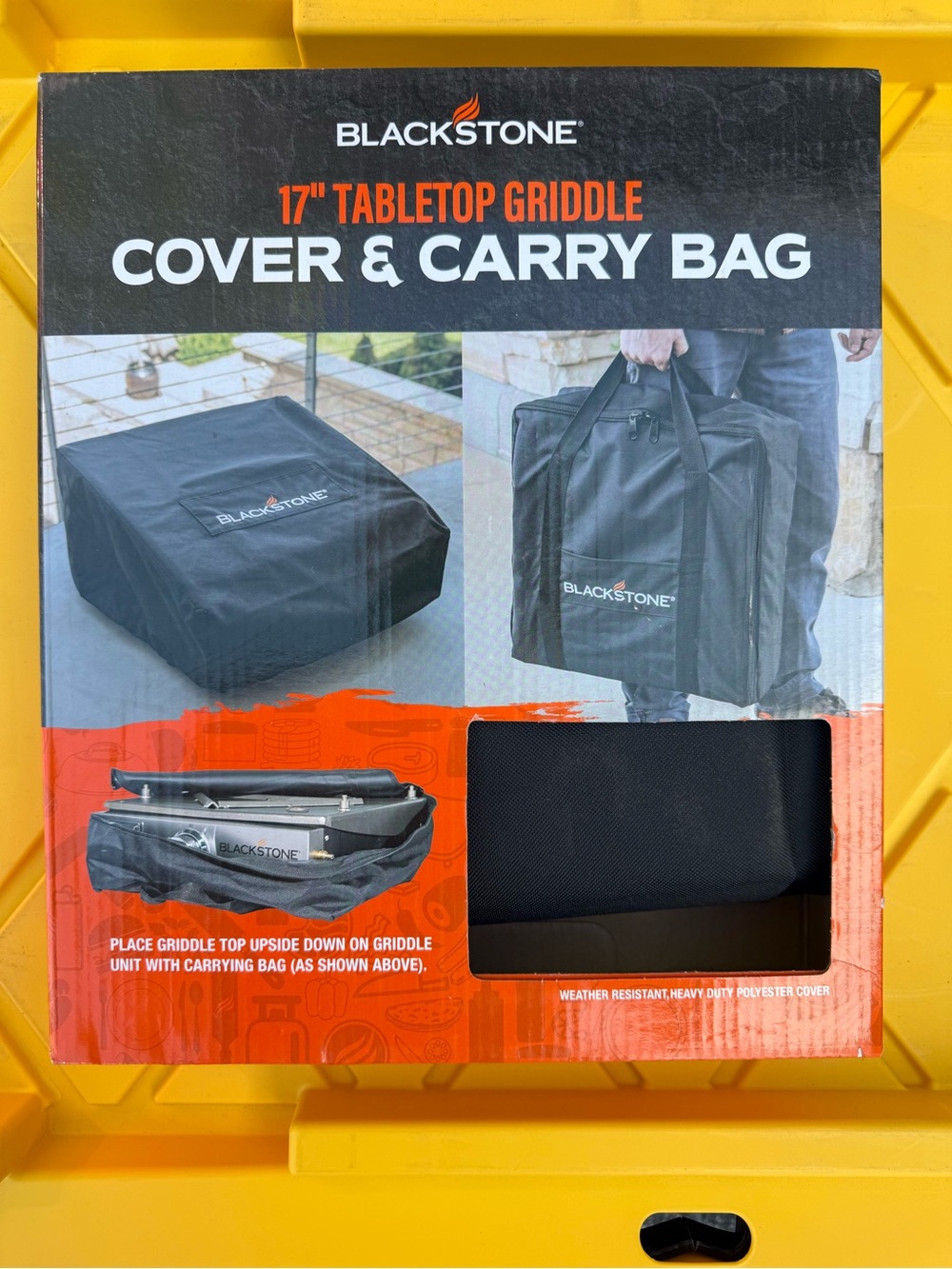 Blackstone Black 17" Tabletop Griddle Cover & Carry Bag